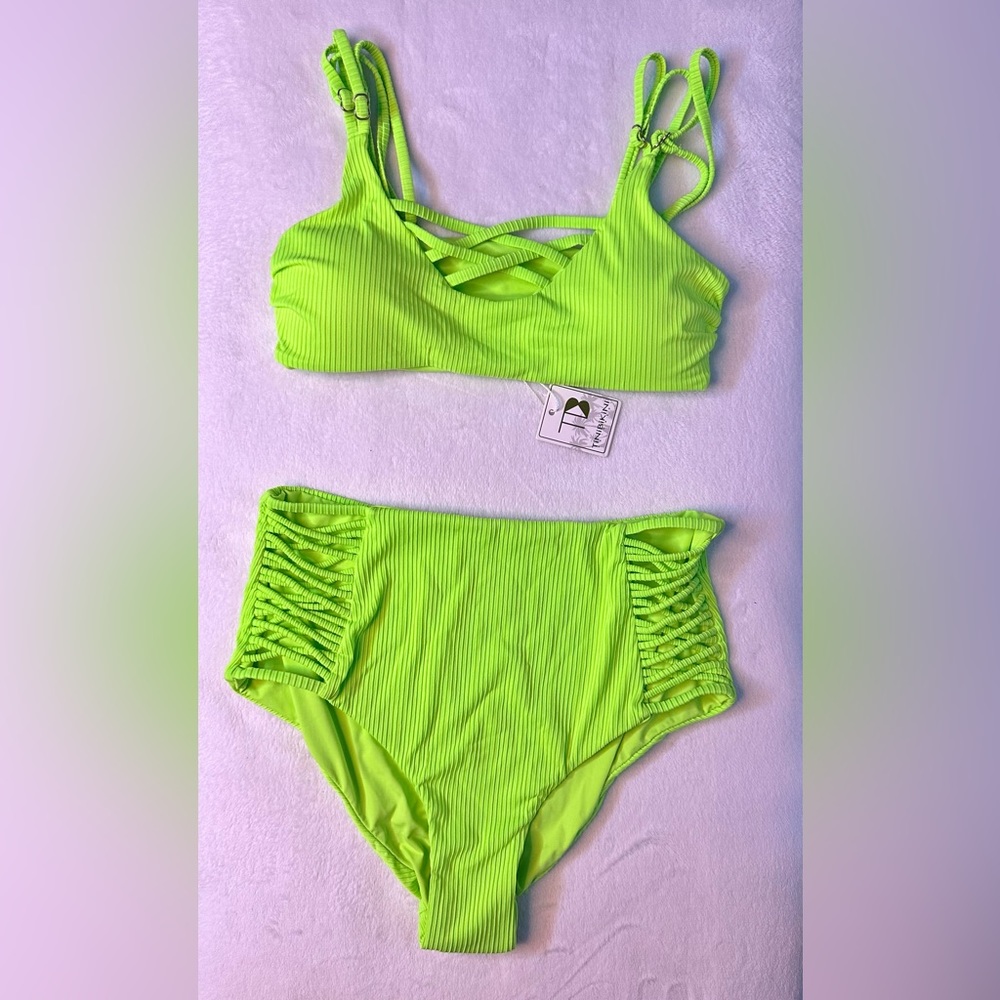 Green neon Tinibikini bikini swimsuit
